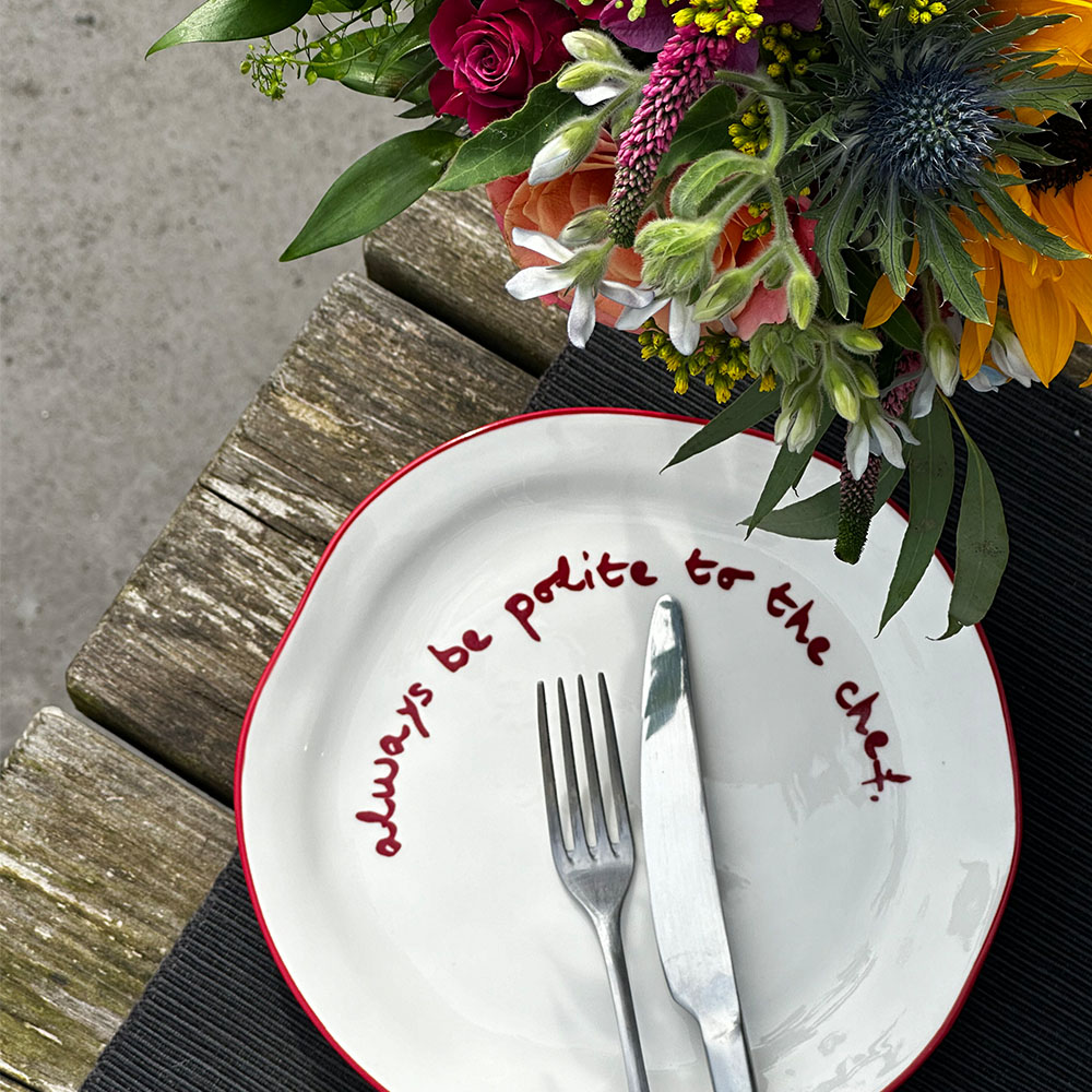 【英國 MÆGEN】陶瓷主題餐盤-紅, , large