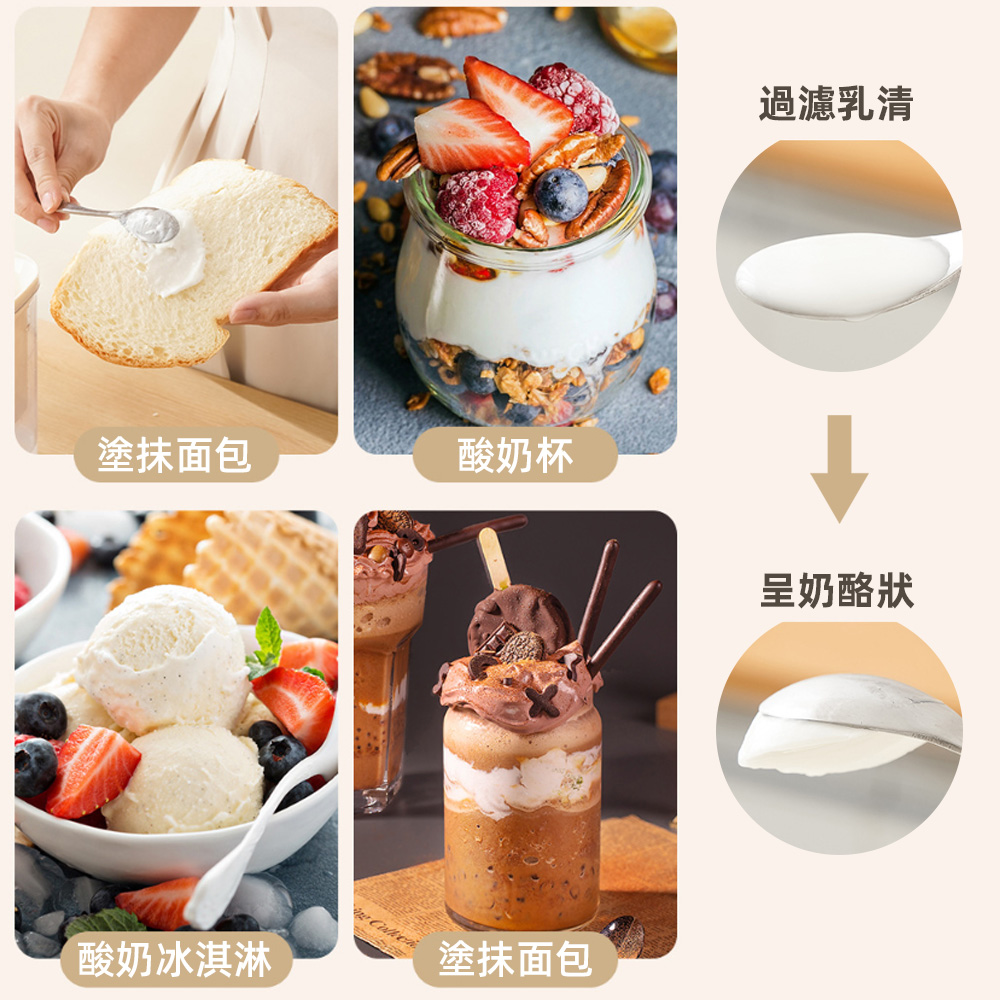 【上手家居】希臘優格盒-白色(酸奶過濾器/優格過濾器/水切優格盒/優格瀝水器), , large