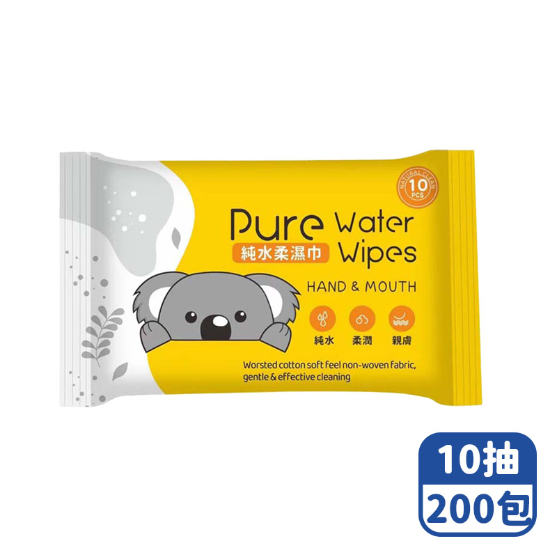 【咪咪購物】悅棉 純水濕紙巾 黃色 10抽X200包