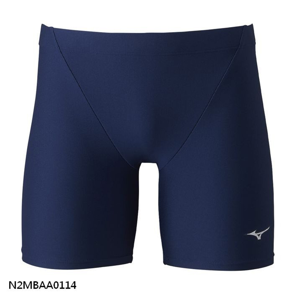 [秉宸] MIZUNO SWIM BASIC 男泳褲 黑色 藍色 彈性纖維 素面泳褲 N2MBAA01 23FWO, , large