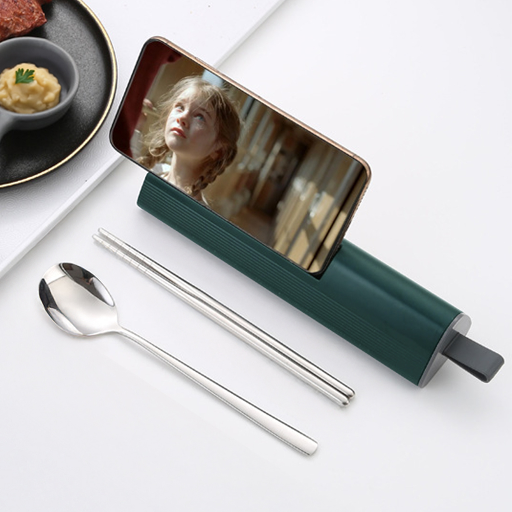 Mountain Silhouette – Stainless Steel Cutlery Set, 松嶺綠, large