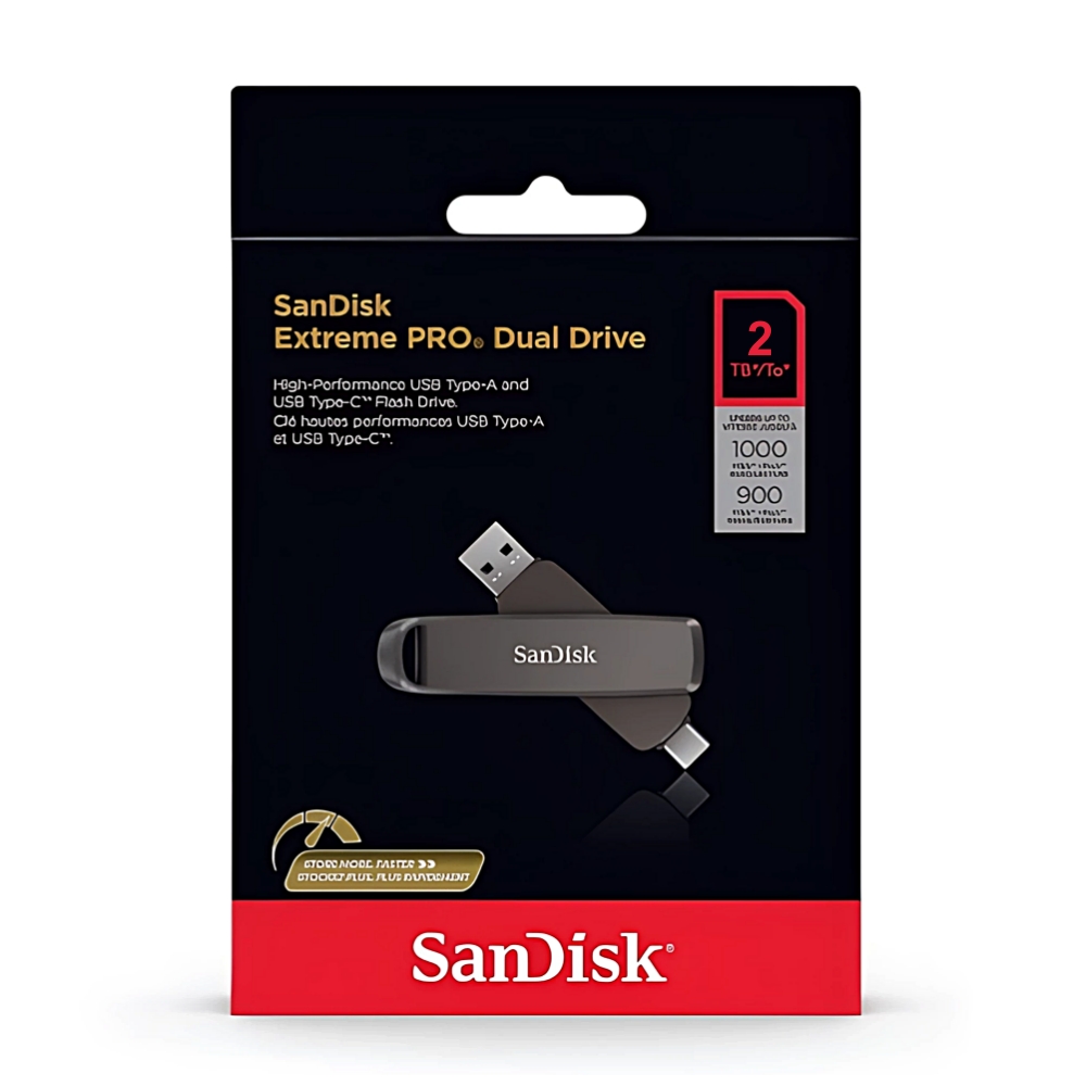【SanDisk】Extreme PRO 2TB Dual Drive USB 3.2 Type-C OTG 兩用 高速 隨身碟, , large