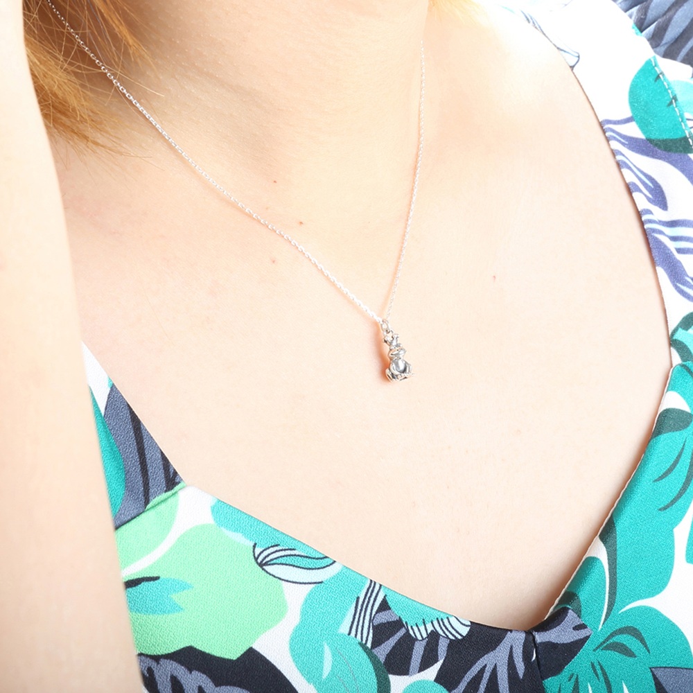 【Angel & Me】可愛 青蛙王子 925 純銀項鍊 情人節禮物 生日禮, , large