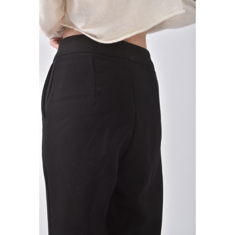 (S) ran 2高腰質感黑色長褲二手衣, , large