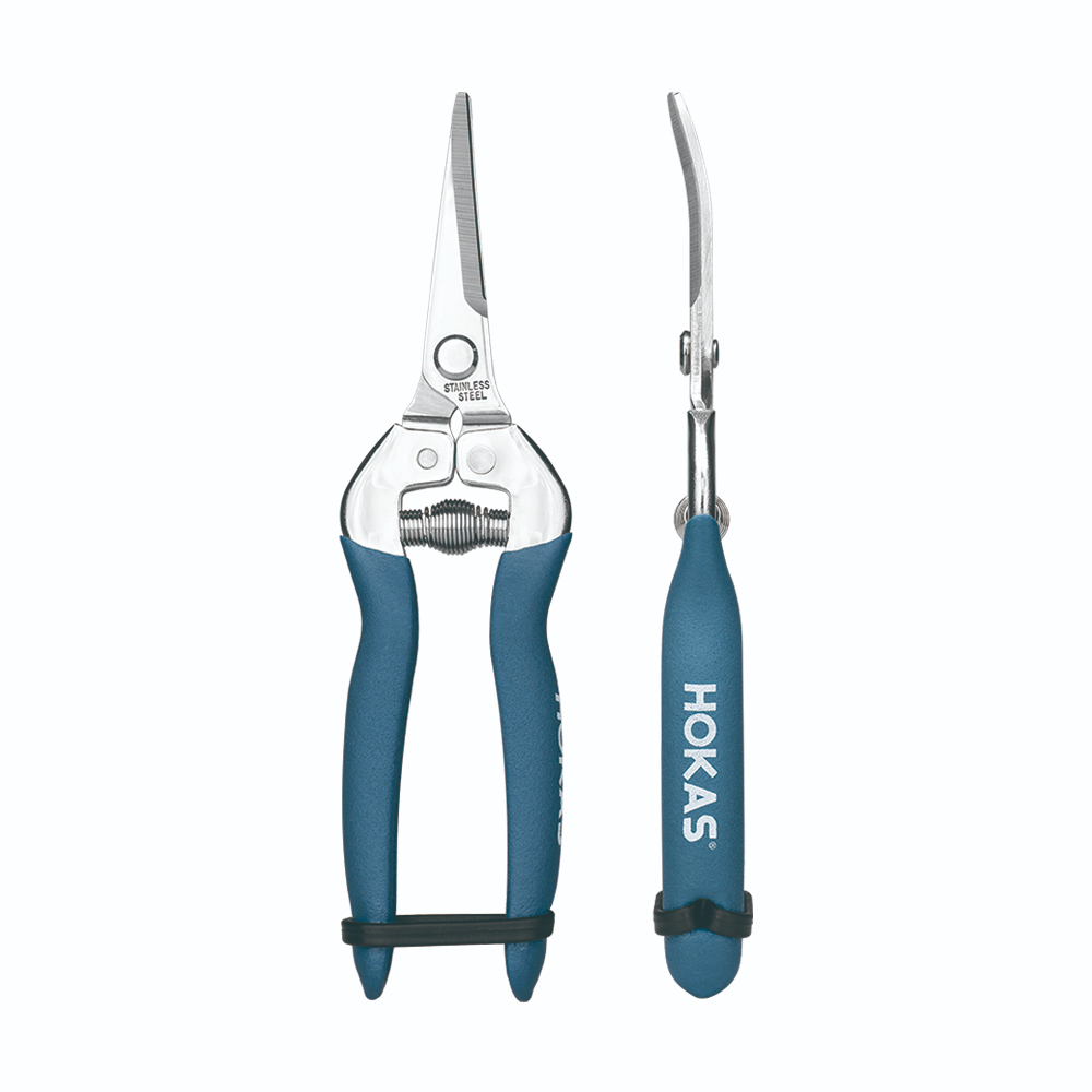 【HOKAS】S518長曲刃芽切剪  (園藝剪 摘果剪 盆栽剪刀 花藝剪刀 樹葉剪 剪定鋏 葡萄剪 修剪細枝剪), , large