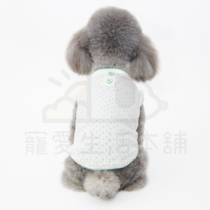 【寵愛生活本舖】寵物夏季薄款打底白色背心 寵物衣服 棉背心 寵物防曬, , large
