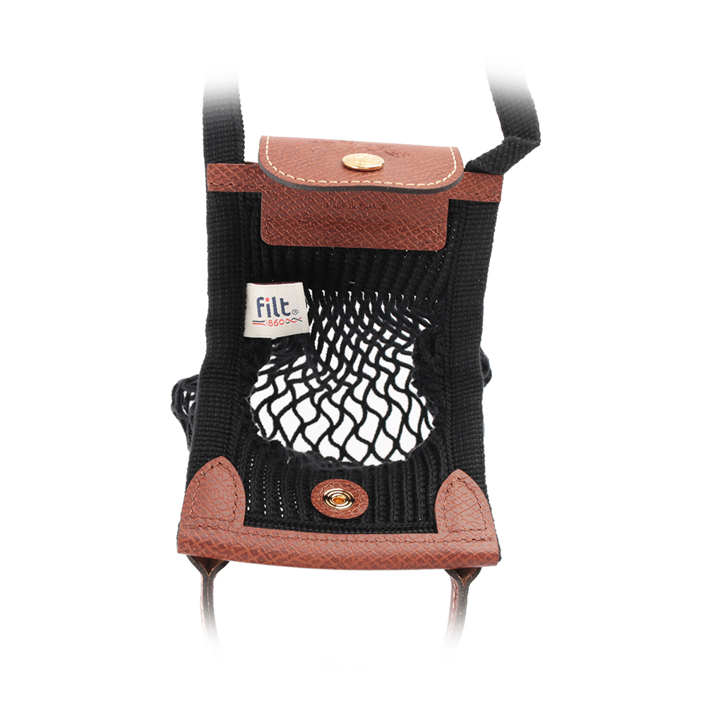 LONGCHAMP XS號 LE PLIAGE FILET 二用漁網包/黑色, , large