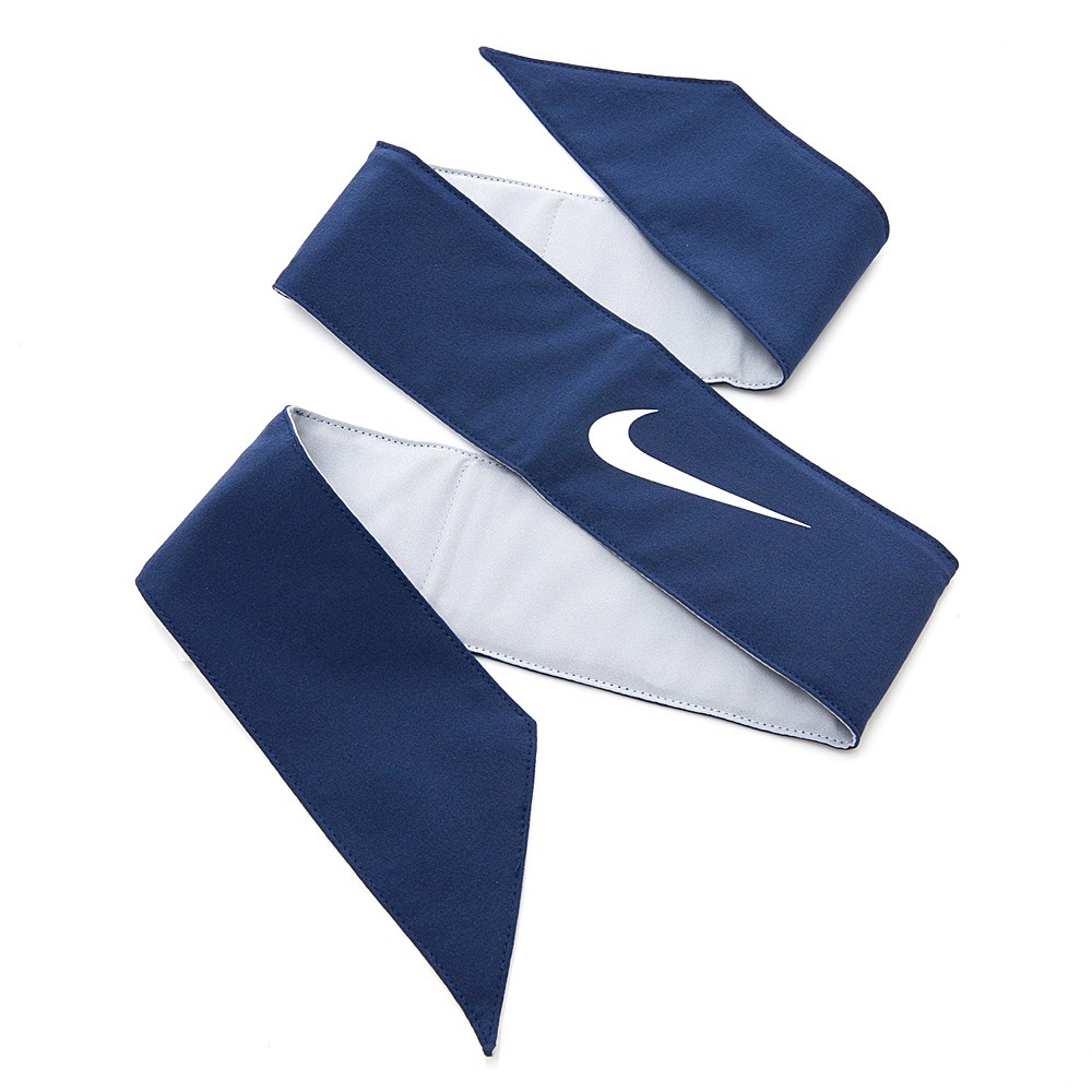 [秉宸] NIKE TENNIS DRI-FIT 綁帶式頭帶 現貨 髮帶 網球頭帶 涼感頭帶 網球 NTN00, 白 101, large