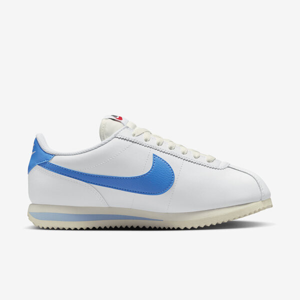 Kixpress-Nike W Cortez 女 休閒鞋 運動 經典 復古 阿甘鞋 皮革 穿搭 白 水藍 [DN1791-102], , large