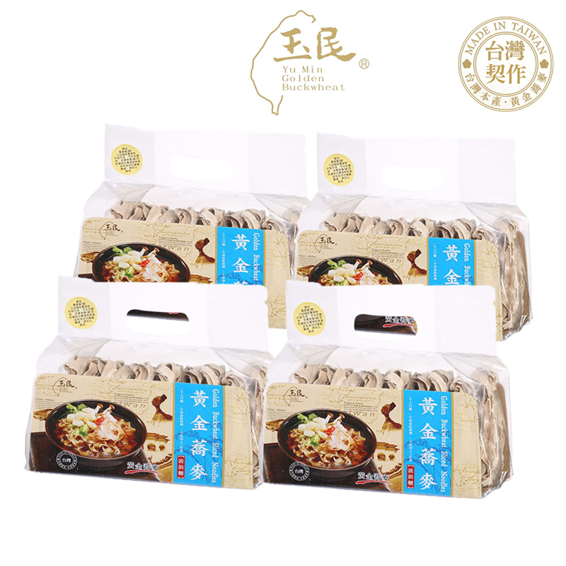 【千歲本舖】玉民黃金蕎麥 波浪麵 4包組, , large