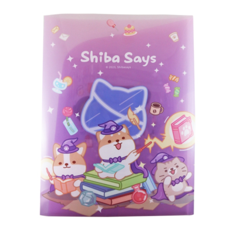 【PENROTE 筆樂】柴語錄A4雙開式資料夾 B魔法師, , large