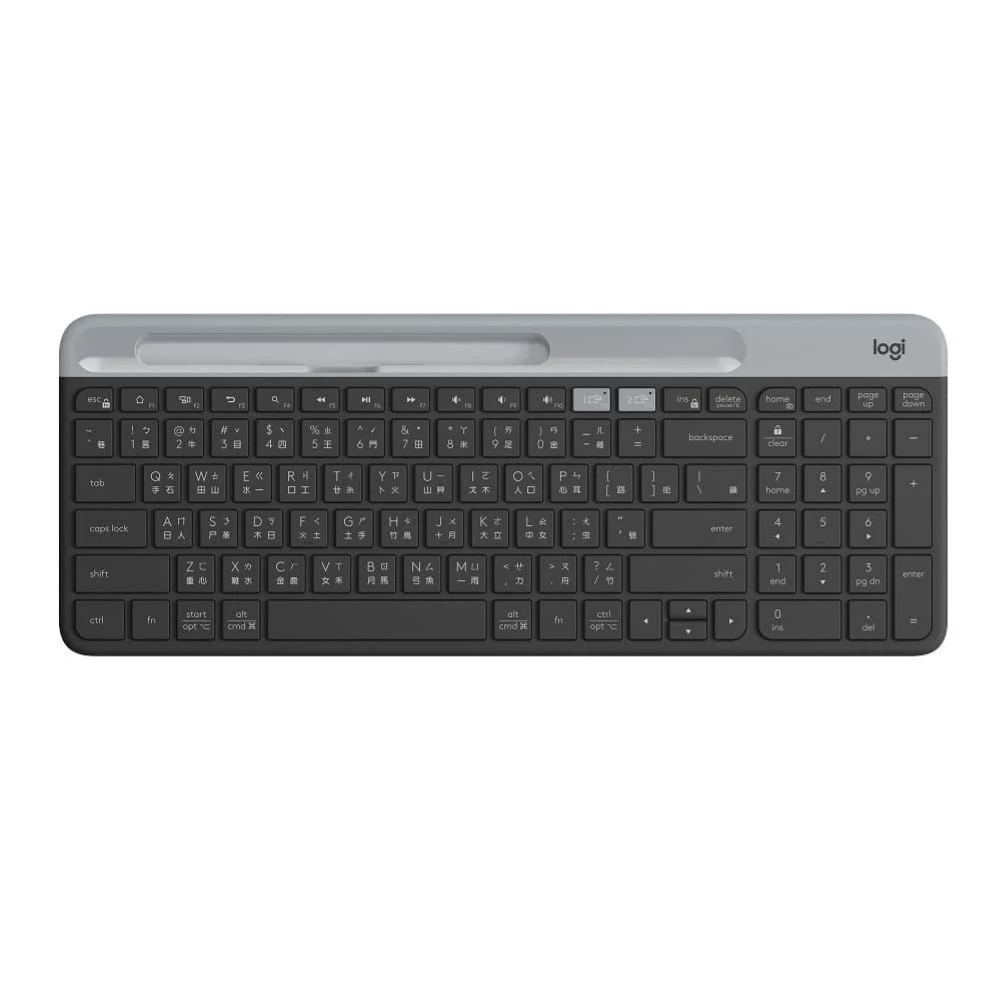 【 Logitech 羅技 】K580 石墨黑 超薄 跨平台 無線 藍牙 鍵盤, , large
