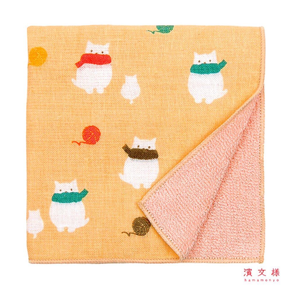 [瑪莎利亞]　日本製【濱文漾】純棉手帕/方巾－圍巾小貓（3入組）, , large