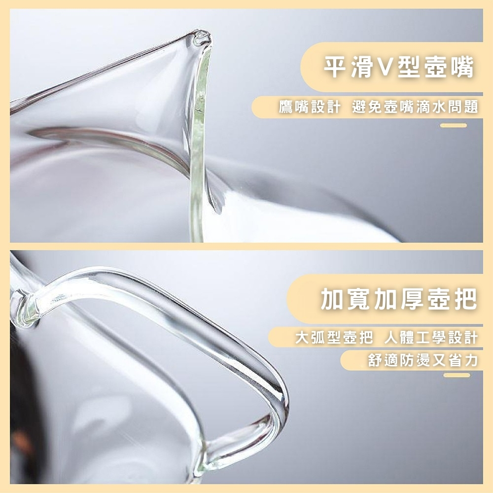 【GlassKing】GK-844 耐熱泡茶壺 耐熱直火壺 耐熱玻璃壺 泡茶壺 開水壺 養生壺 分享壺, , large