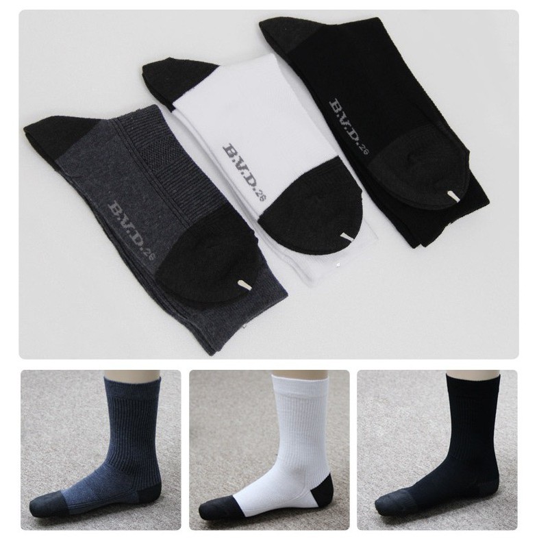 【BVD】竹炭男休閒襪<黑>B349 男襪 長襪 休閒襪, , large