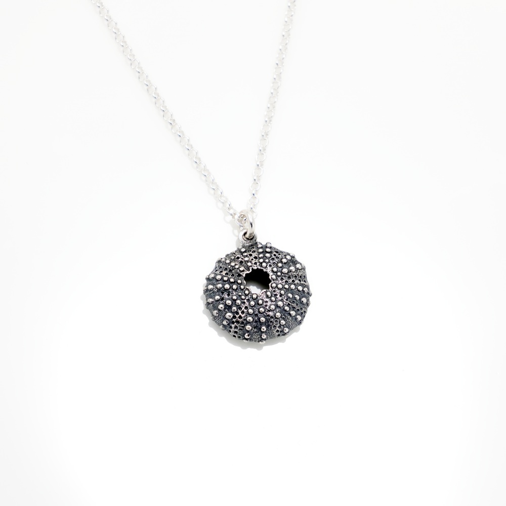 【Angel & Me】Sea urchin s925 sterling silver necklace ocean animal gift, , large