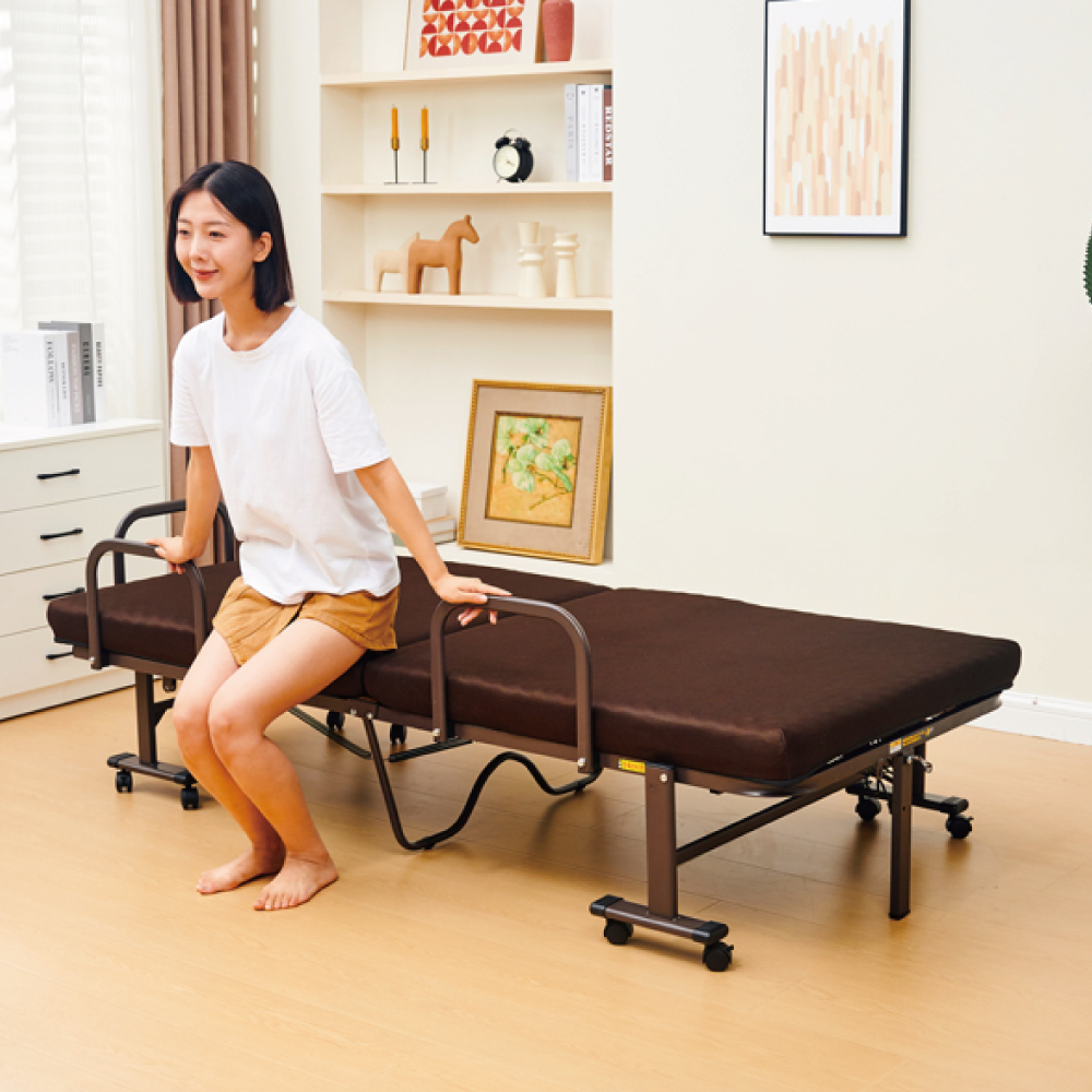 《Simple Life》Electric height-enhancing wave cotton free assembly folding bed-BDH, , large