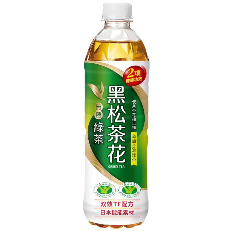 黑松茶花綠茶-無糖Pet-580ml