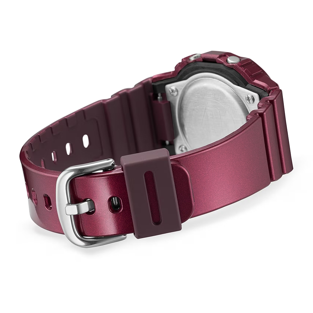 CASIO 卡西歐 G-SHOCK 勃根地酒紅系列 方形電子手錶 GMD-S5600RB-4, , large