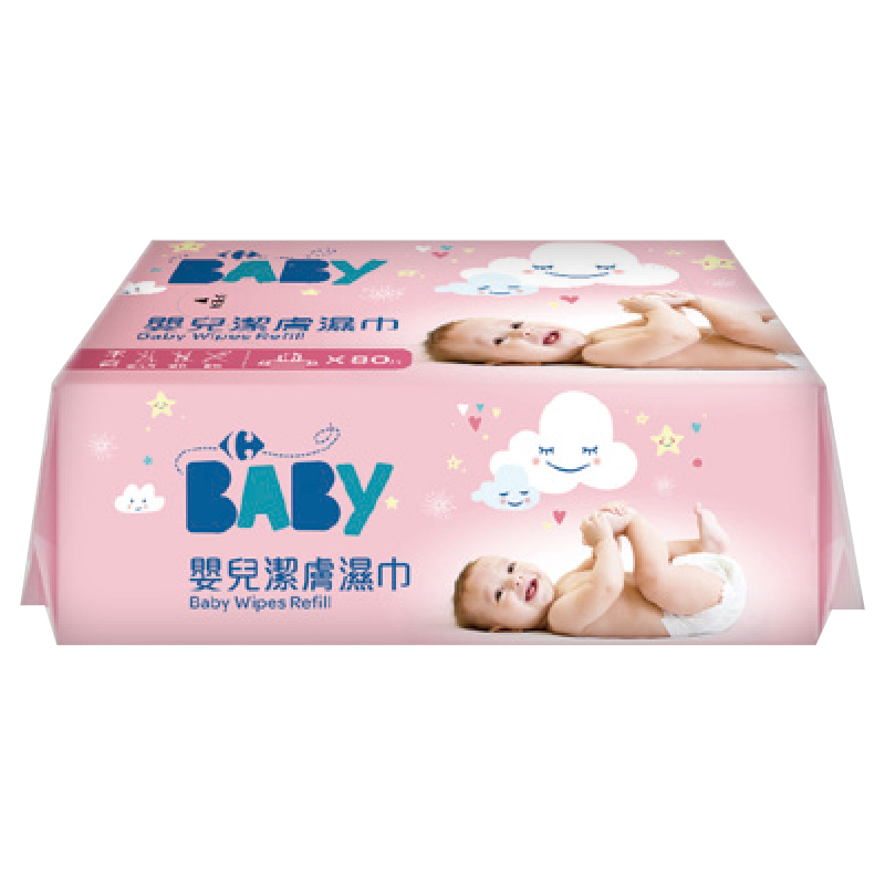 家福嬰兒潔膚濕巾量販包-粉紅, , large