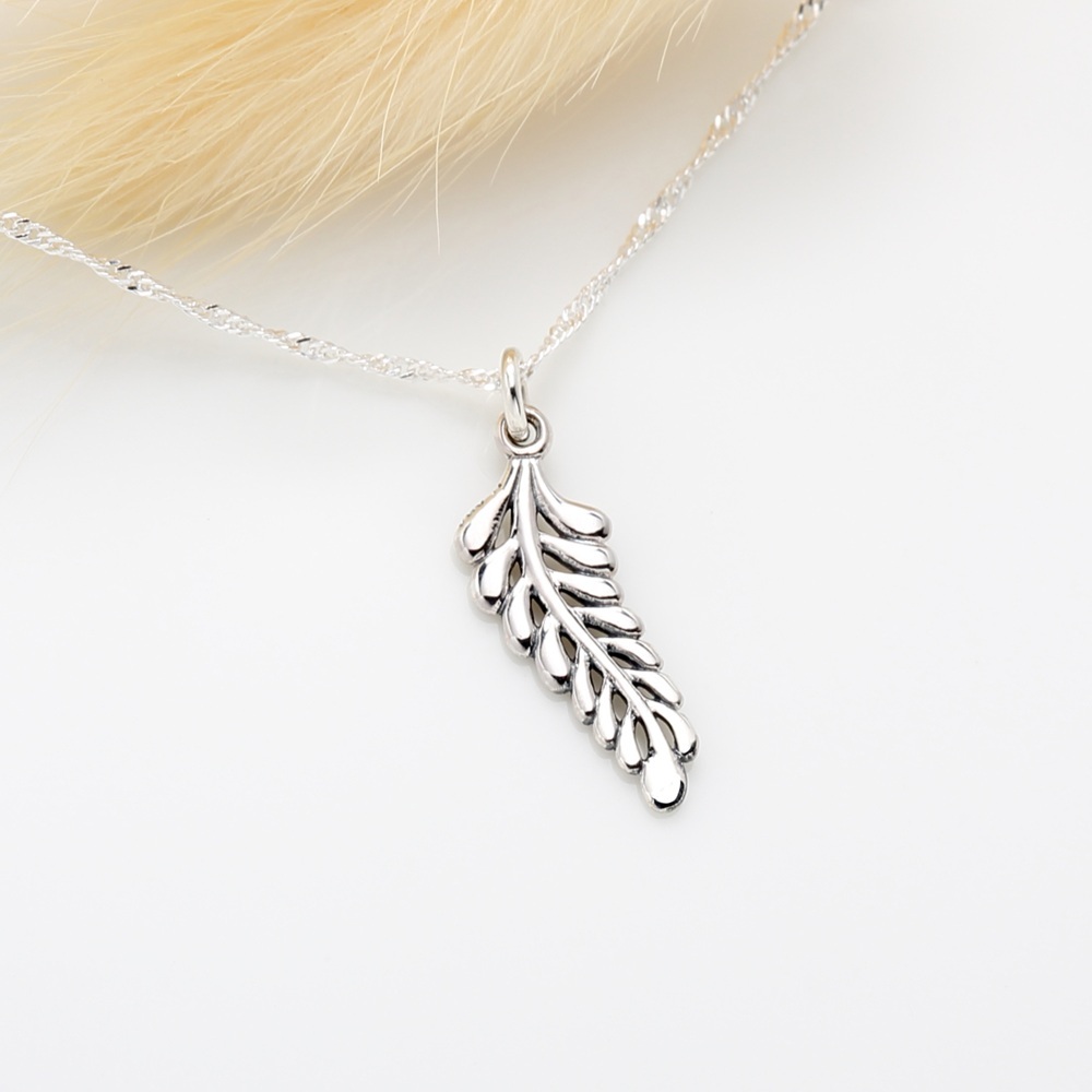 【Angel & Me】含羞草 葉子 s925 純銀 項鍊 生日禮物 情人節禮盒, , large