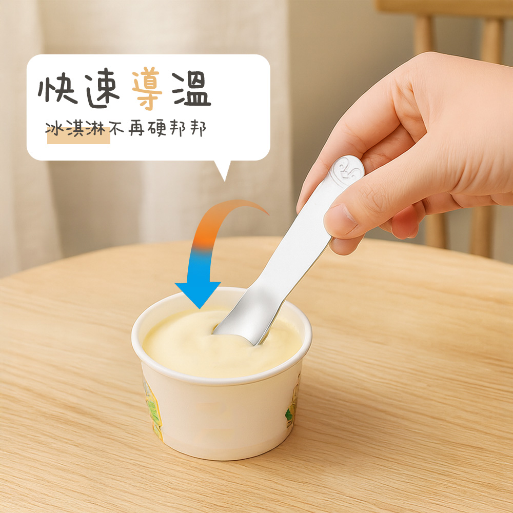 【上手家居】冰淇淋湯匙-2入組 企鵝(迷你餐具/可愛湯匙/小湯匙/甜點湯匙), , large