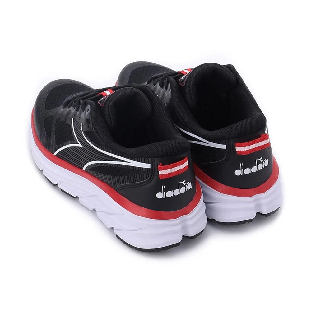 DIADORA迪亞多那 專業避震慢跑鞋 男運動鞋 男鞋 寬楦 透氣 舒適 保護後跟 高彈 吸震 緩衝 耐磨 止滑 黑 藍, , large