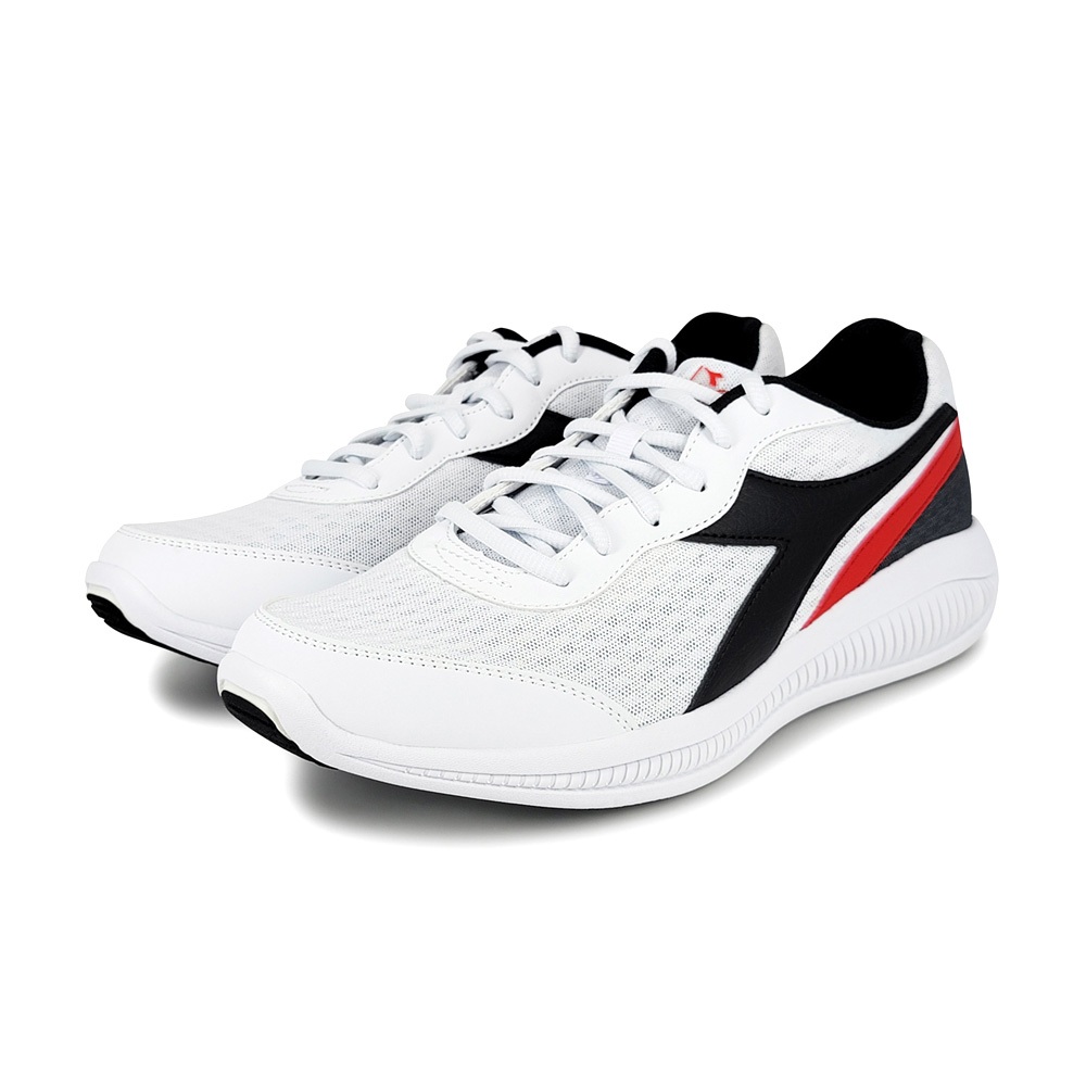 DIADORA迪亞多那 義大利進口 輕量運動慢跑鞋 EASY RUN 男運動鞋 男鞋 透氣 吸震 棉鞋墊 灰 藍 白黑, , large