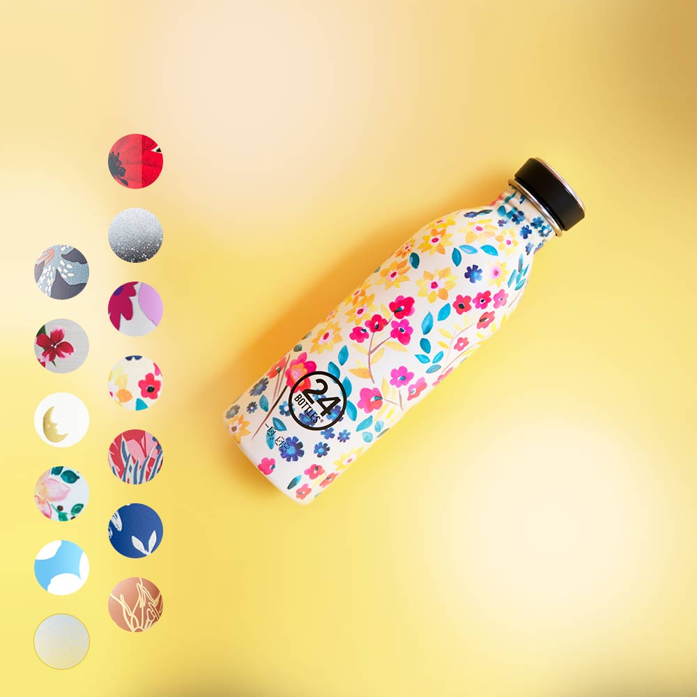 [義大利 24Bottles] 輕量冷水瓶 500ml / 花色系列, , large
