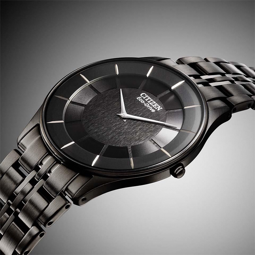 CITIZEN 星辰 光動能紳士超薄經典手錶 禮推薦-黑/36.2mm AR3017-58E, , large