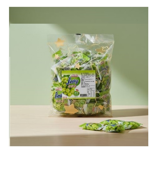 【晶晶】麝香白葡萄味口袋蒟蒻凍600g, , large