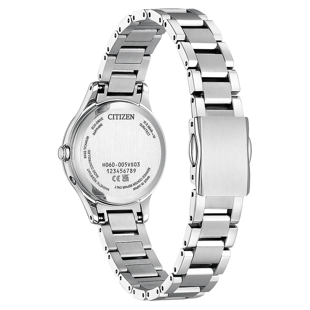 CITIZEN 星辰 XC 輕奢光 深邃藍 超級鈦 光動能電波女錶 ES9490-61L, , large