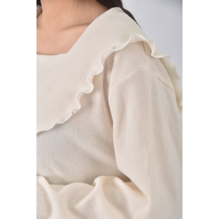 (XL) nonclip韓牌白色長袖上衣二手衣, , large