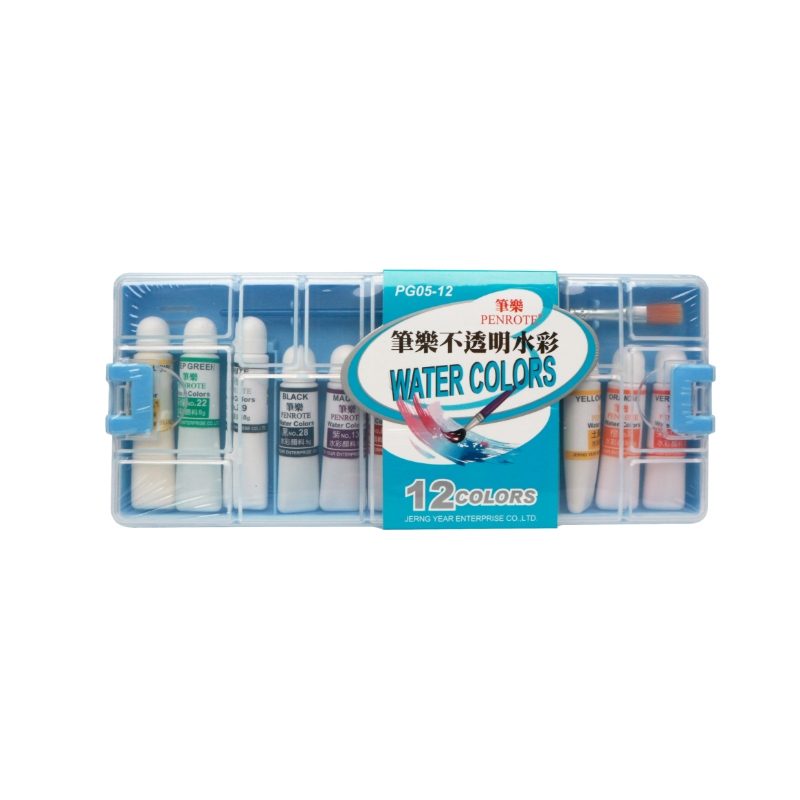 12-Color Opaque Watercolors &ndash; Blue Case, , large