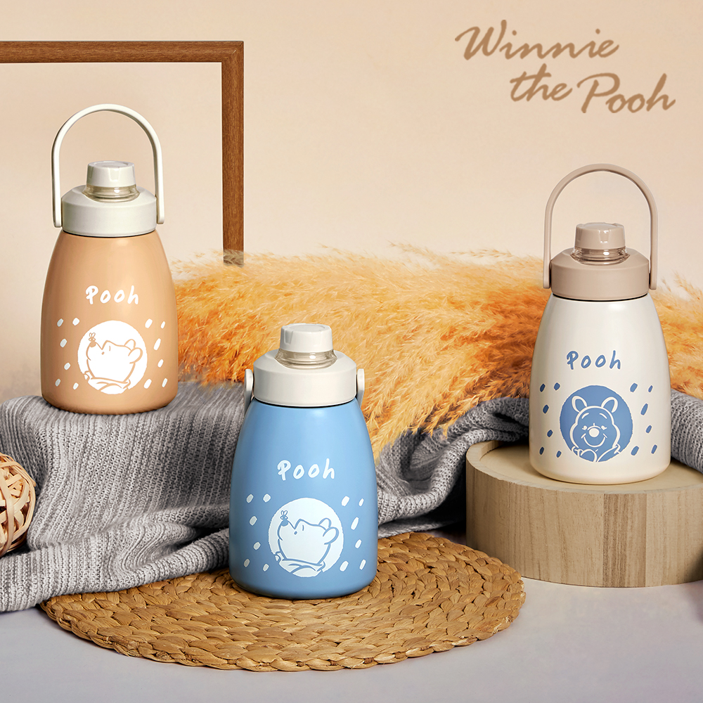 Disney Winnie the Pooh Days #304 Stainless Steel Vacuum Insulated Bottle 1000ml - Khaki, , large