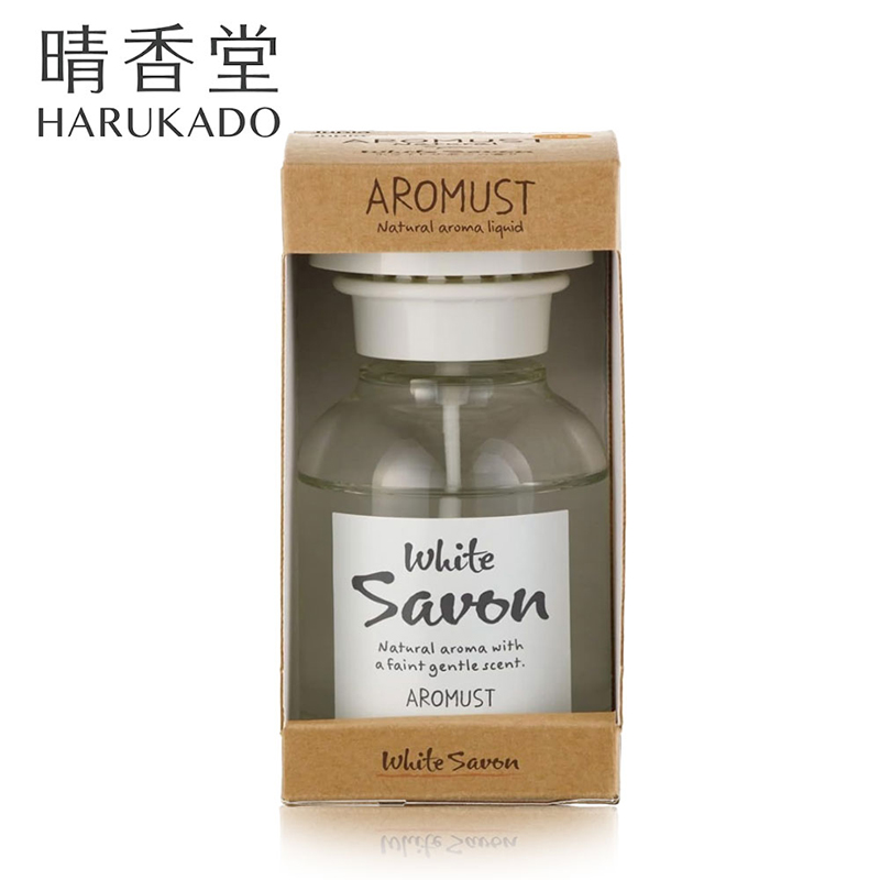 〔本野有限公司〕日本晴香堂室內芳香液白瓶 白色皂香210ml-2入, , large