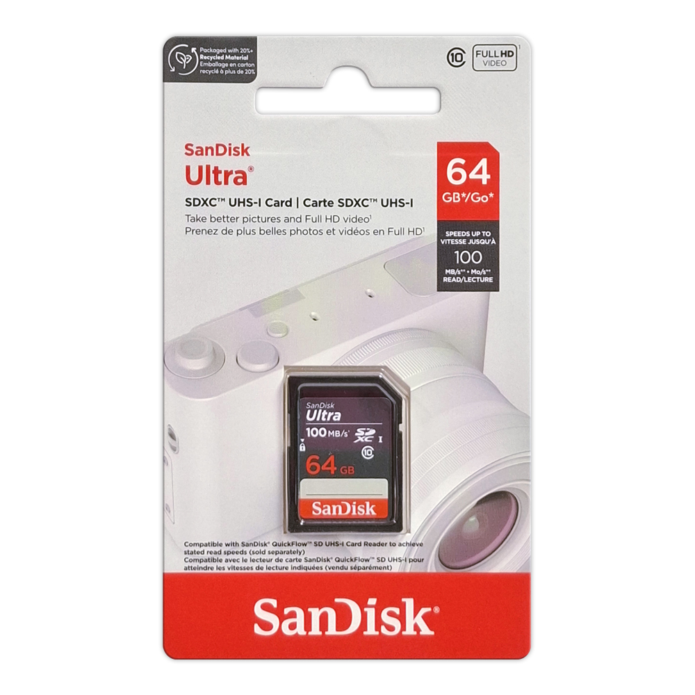 【SanDisk】Ultra 64G UHS-I C10 SD SDXC 記憶卡, , large