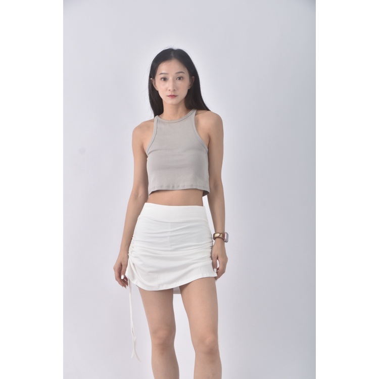 (S) 質感白色短裙二手衣, , large