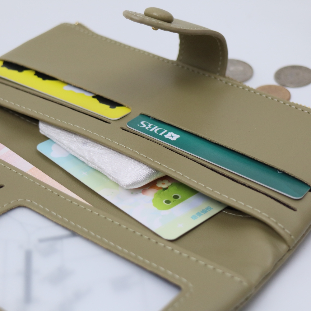 Soir&eacute;e  典雅對折長夾 多卡位收納 人氣女用皮夾 女夾鈔票卡片零錢收納包 女用長夾, , large