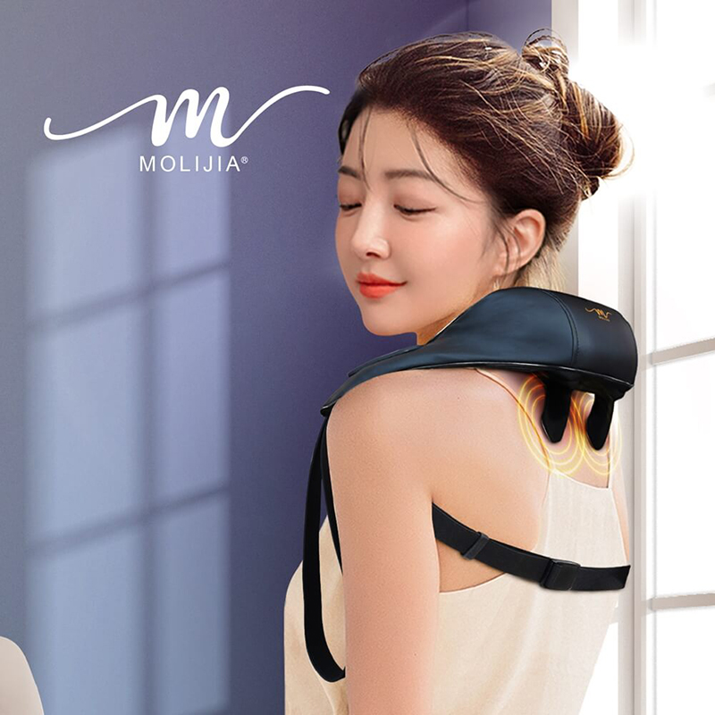 【MOLIJIA】M637 Wireless Hands-Free Rechargeable Shoulder and Neck Massager, , large