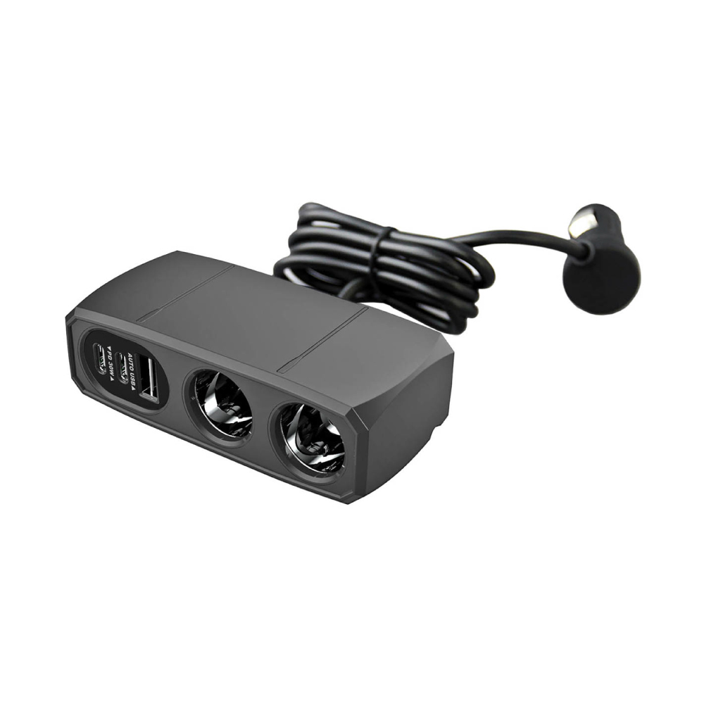 Kashimura雙孔電源插座+QC+2PD快充30W, , large