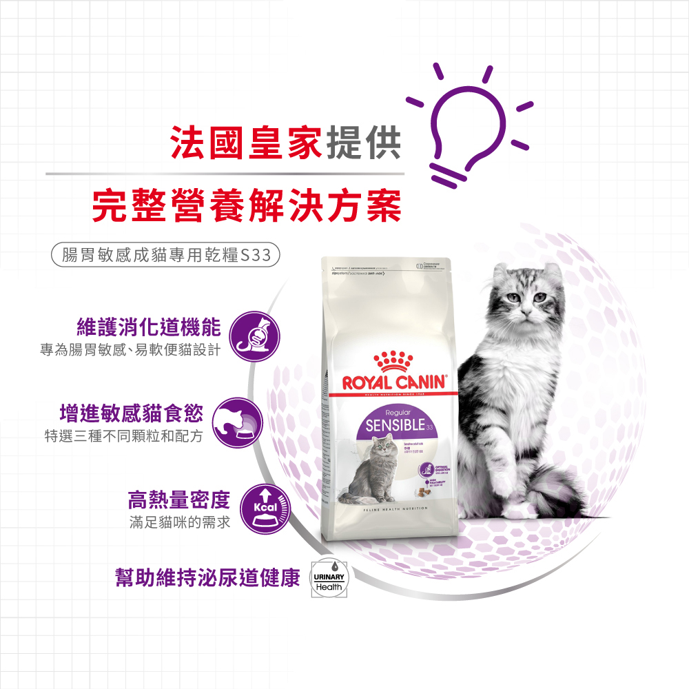 Royal Canin S33 for Adult Cats with Sensitive Stomachs, , large