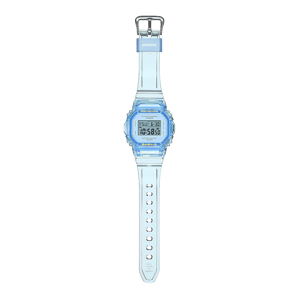 CASIO 卡西歐 BABY-G 夏季透明方形女錶電子錶 BGD-565SJ-2, , large