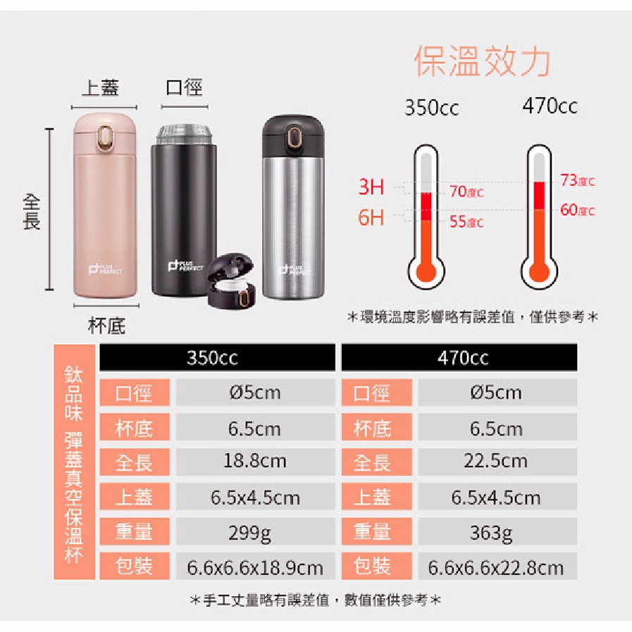 PERFECT 理想牌 鈦品味彈蓋真空保溫杯 470cc霧黑色-Leidea樂德兒, , large