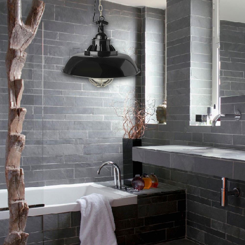 【H&R安室家】 40x32cm船用鑄鐵吊燈 ZA0129, , large