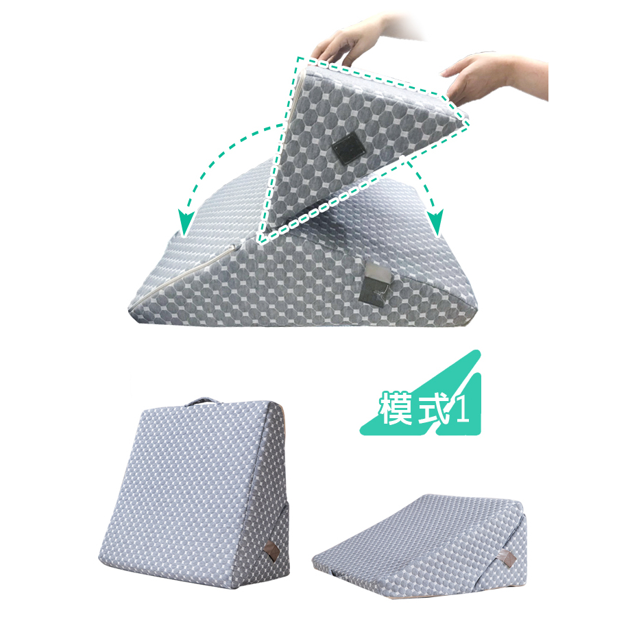 【日本旭川】迷你 5in1人體工學美姿靠墊 折折墊 美背墊 靠枕  可拆洗 三角靠墊 三角墊靠背墊 -限量星空款(小), , large