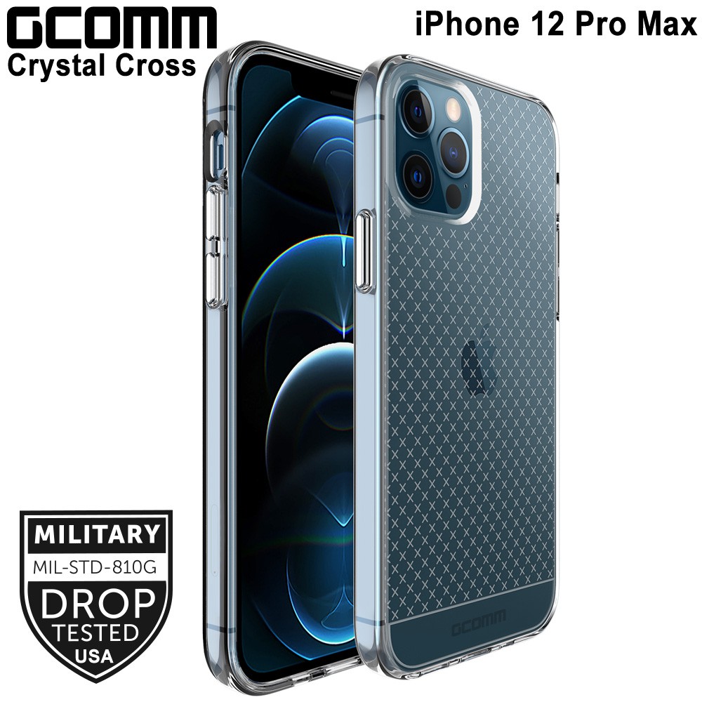 GCOMM iPhone 12 Pro Max (6.7吋) 十字紋軍規防摔殼 Crystal Cross, , large