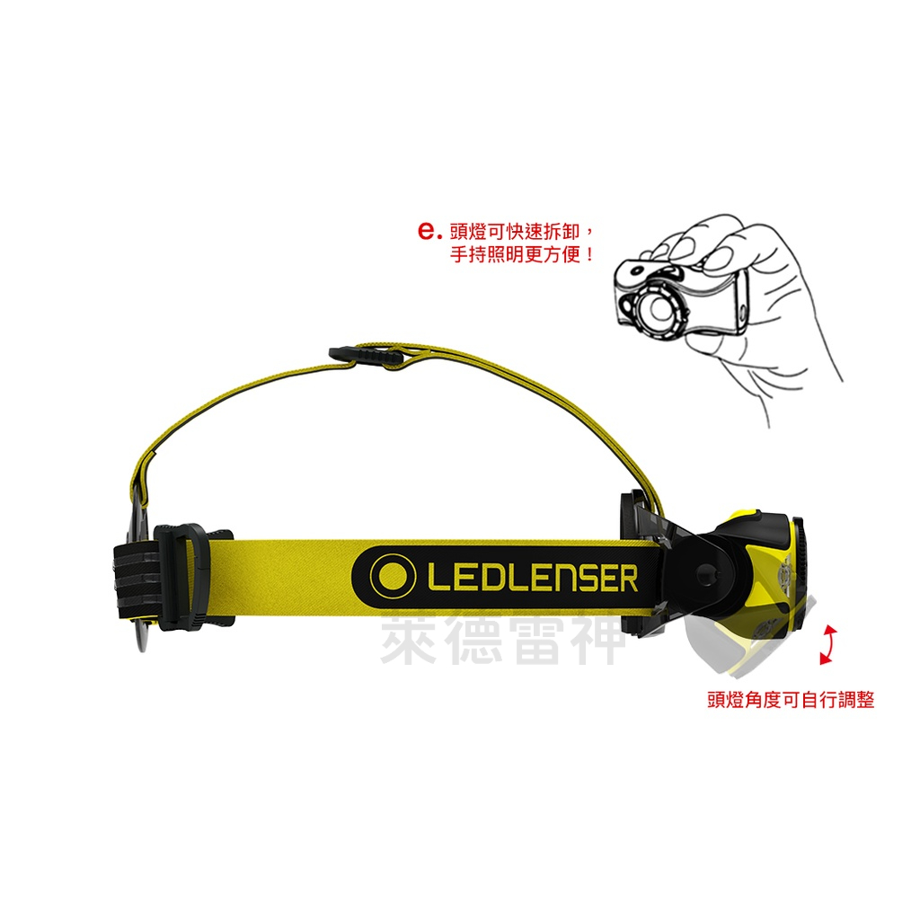 【德國Ledlenser】iH11R 工業用充電式伸縮調焦頭燈, , large