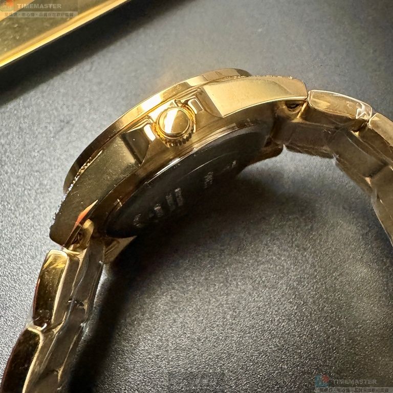 [星晴錶業]GUESS手錶,34mm,GC00005金色錶面金色錶殼金色精鋼錶帶款, , large