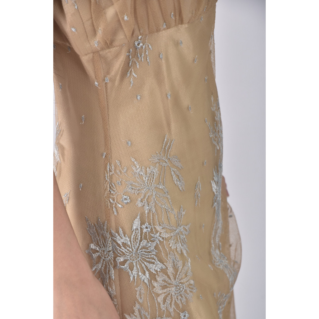 (S) bernis禮服網紗黃色洋裝二手衣, , large